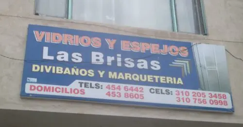 VIDRIOS Y ESPEJOS LAS BRISAS VIDRIOS Y ESPEJOS LAS BRISAS